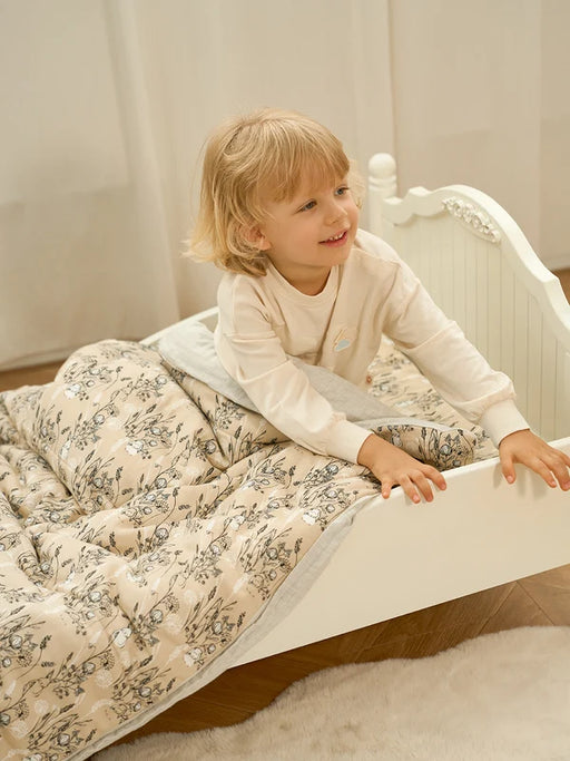 Nest Designs Toddler Nap Mat With Pillow - Peach Meadow