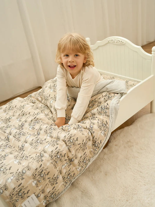 Nest Designs Toddler Nap Mat With Pillow - Peach Meadow