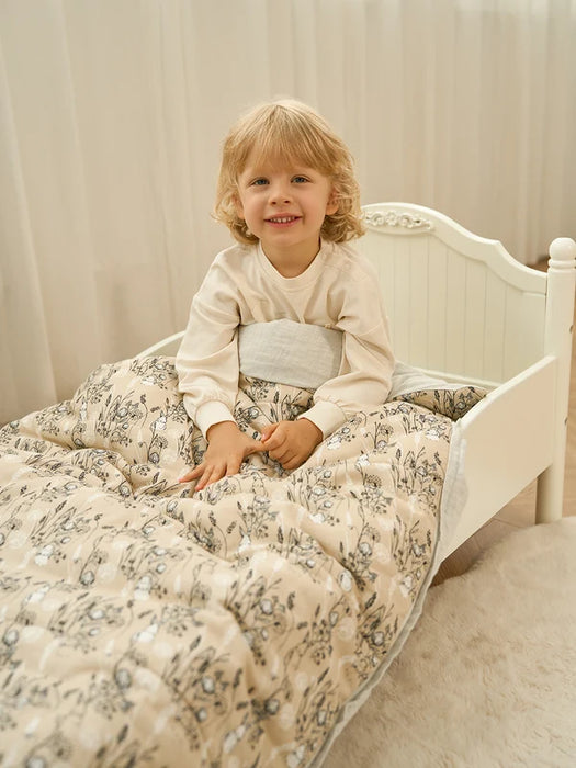 Nest Designs Toddler Nap Mat With Pillow - Peach Meadow