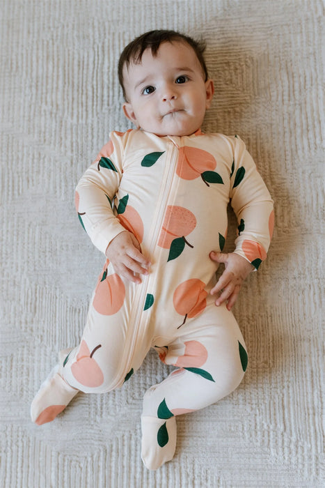 Zippy Jamz Footed Bamboo - Peachy Keen