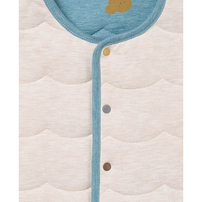 Petite Revery Quilted Reversible Vest - Cloudy Cottoncandy