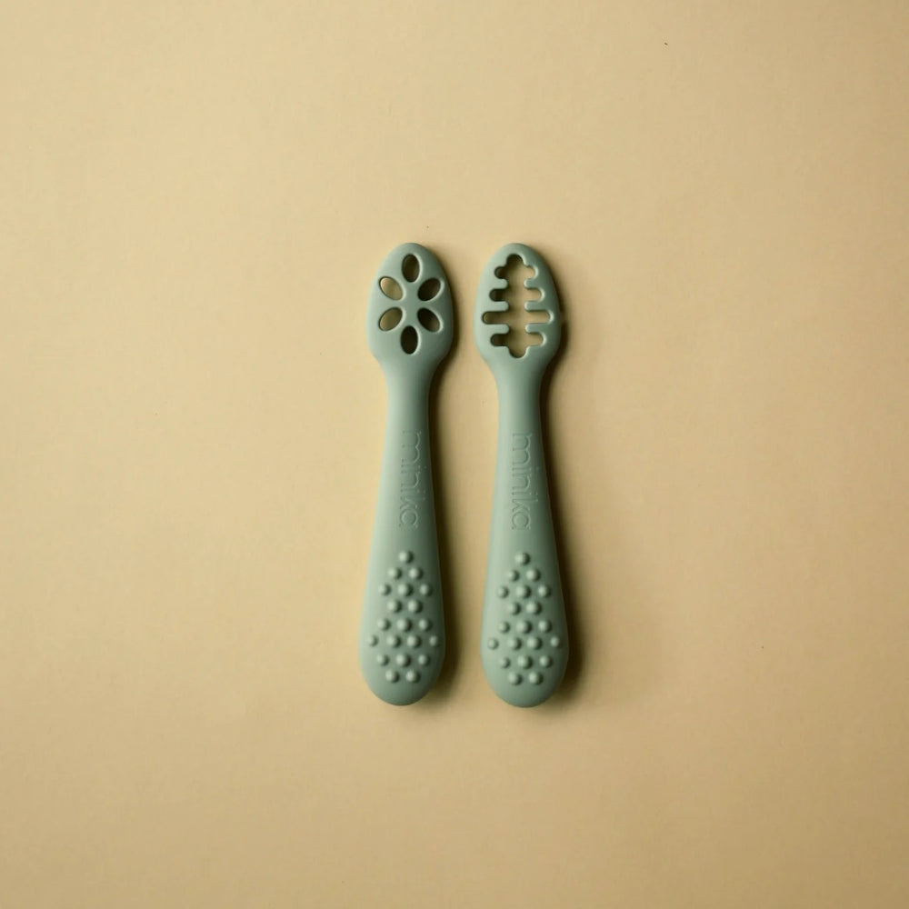 Minika Learning Spoons - Sage