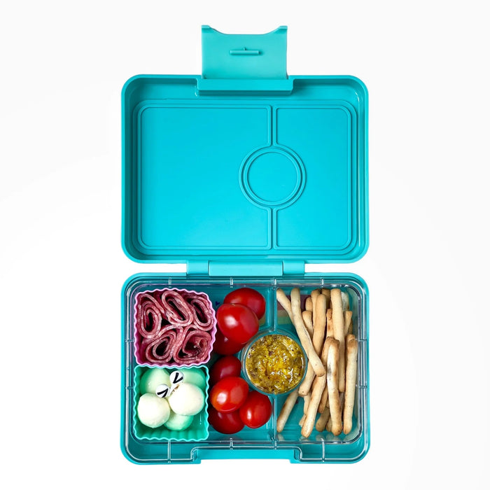 Yumbox Snack3 - Misty Aqua w/ Rainbow Tray