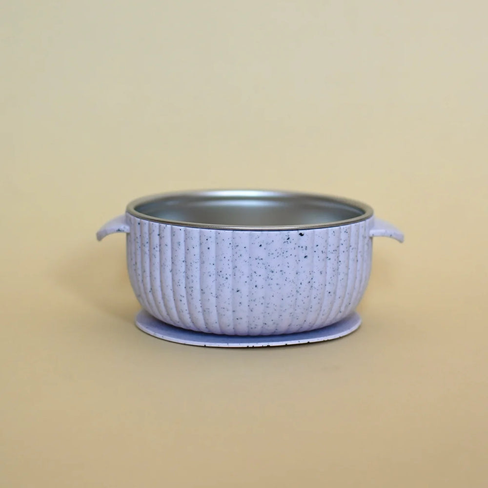 Minika Stainless & Silicone Bowl - Lavender
