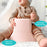 Upseat Baby Floor and Booster Seat with Tray - Pink