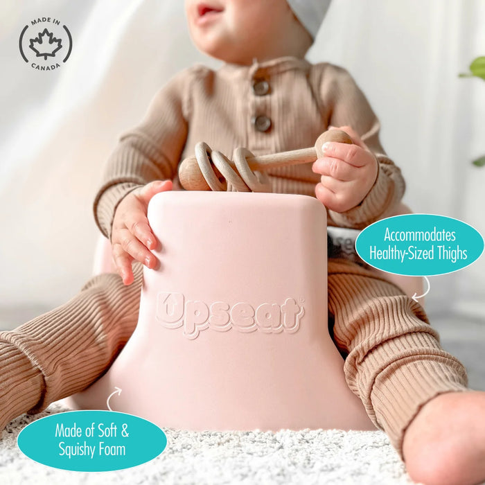 Upseat Baby Floor and Booster Seat with Tray - Pink