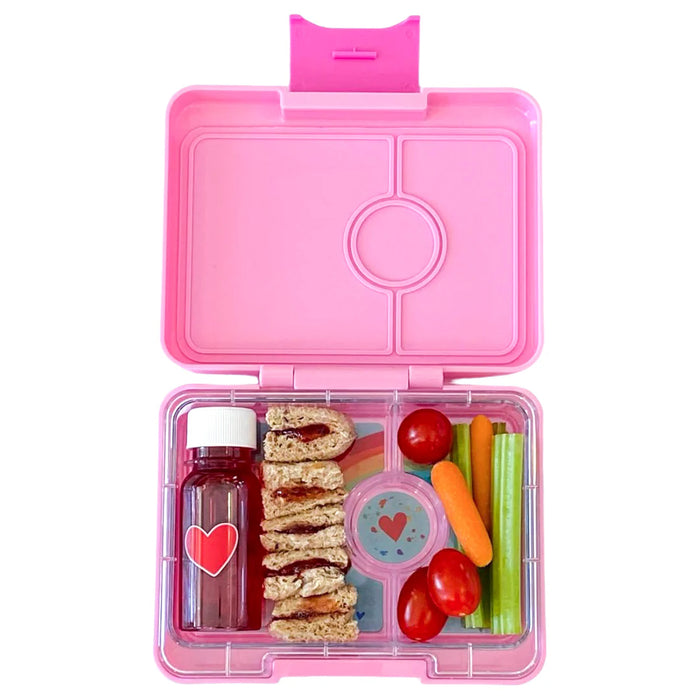 Yumbox Snack3 - Power Pink w/ Rainbow Tray