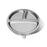Avanchy Stainless Steel Round Divided Plate - Grey