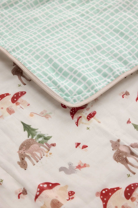 Loulou Lollipop Muslin Quilt Blanket - Forest Families