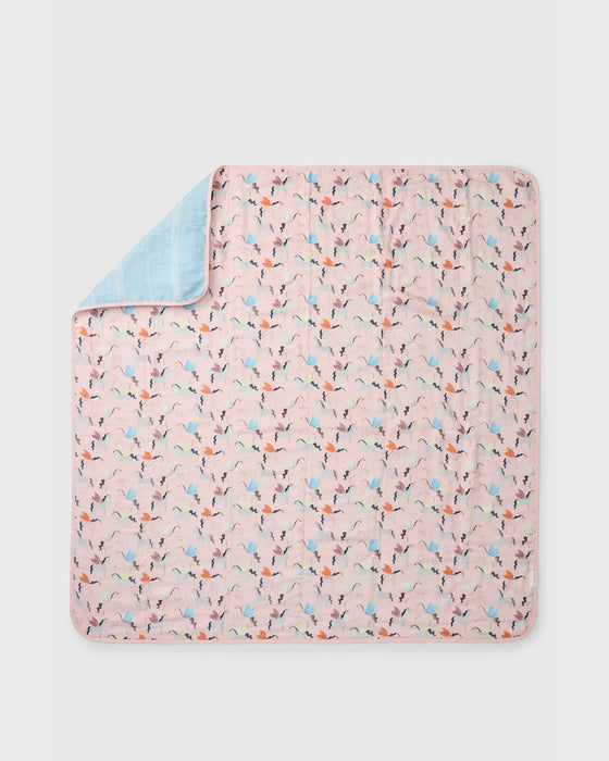 Loulou Lollipop Muslin Quilt Blanket - Unicorn Ballet QTUNB