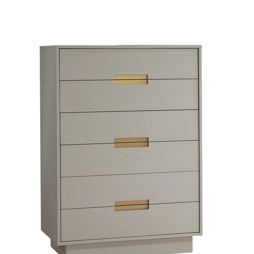 Natart Como 6 Drawer Tall Chest - Dove