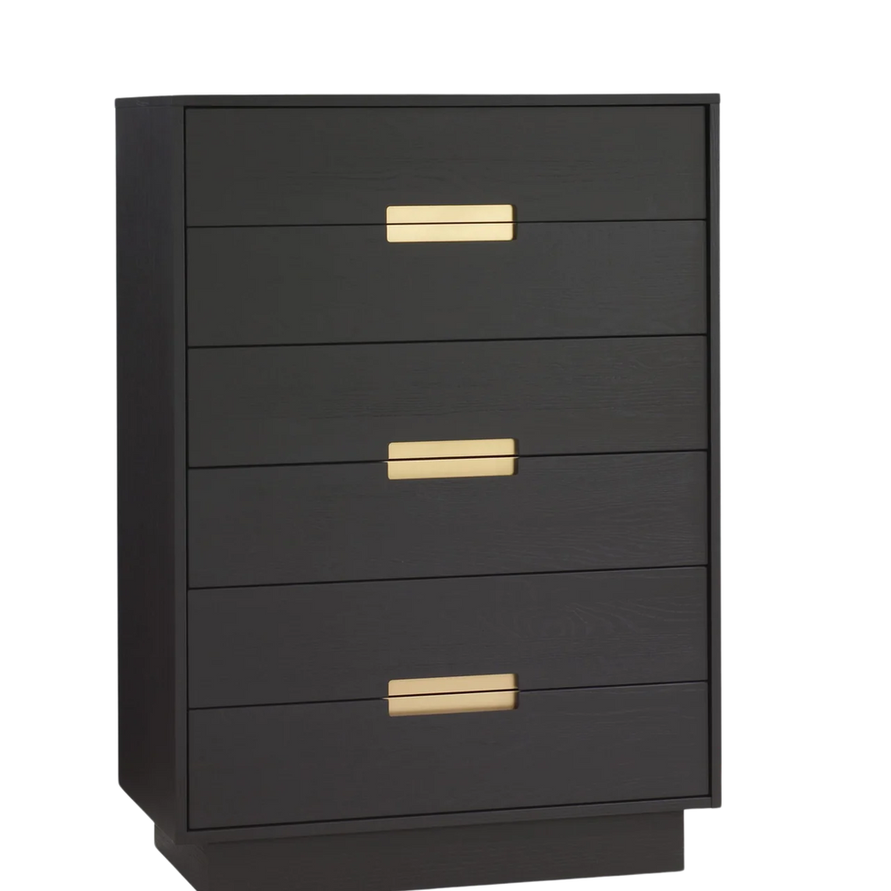 Natart Como 6 Drawer Tall Chest - Dusk