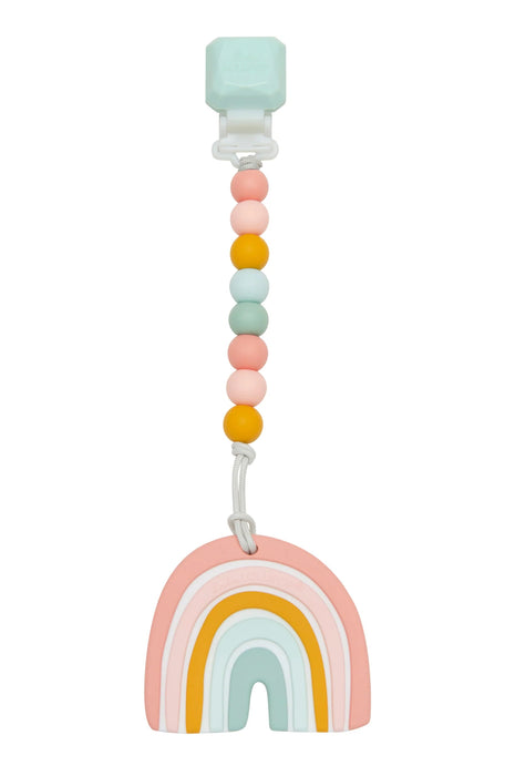 Loulou Lollipop Silicone Teether GEM Set - Pastel Rainbow