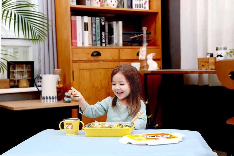 Edison Friends Dual Non-Slip Lunch Box - Owl