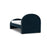 Monte Luna Twin Bed with Toddler rail - Navy Velvet/Graphite Piping (Markham STORE PICK UP ONLY)