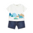 Mayoral Sustainable Cotton Denim Shorts Set