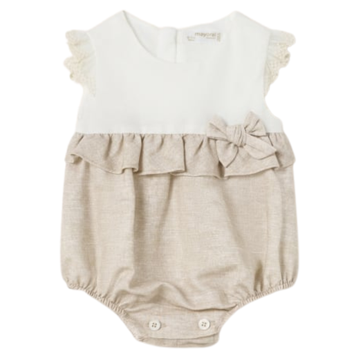 Mayoral Ceremony Linen Romper - Lino