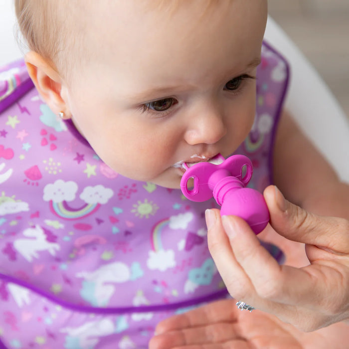 Bumkins Silicone Chewtensils - Fuchsia