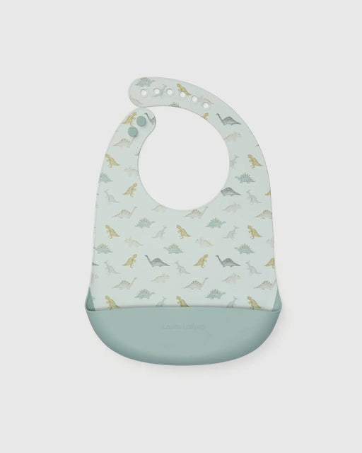 Loulou Lollipop Silicone Bib Printed - Dino Friends