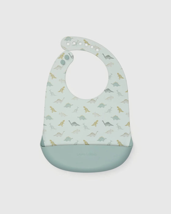 Loulou Lollipop Silicone Bib Printed - Dino Friends
