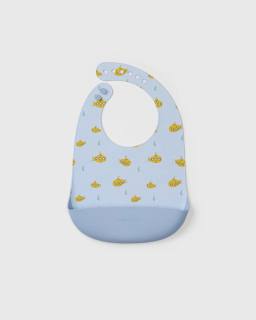 Loulou Lollipop Silicone Bib Printed - Ocean Explorer