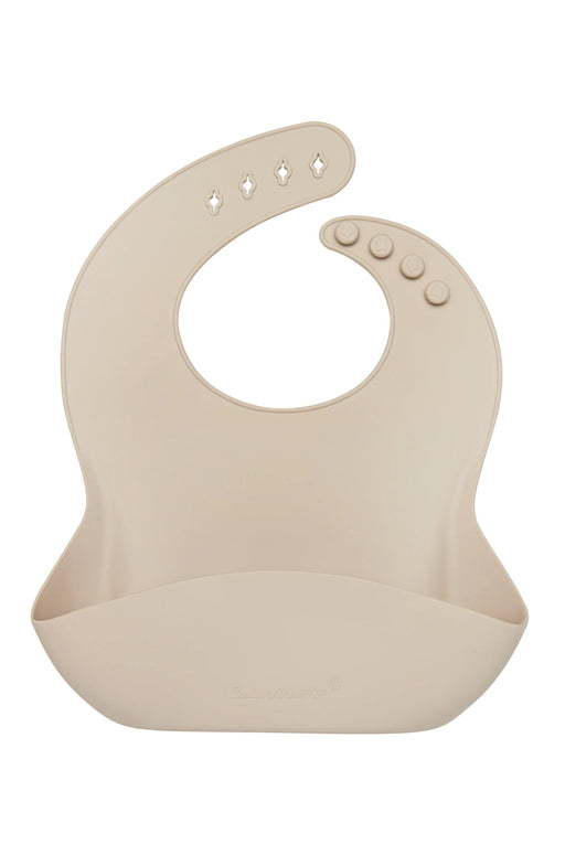 Loulou Lollipop Silicone Bib - Sand SILBIBSD