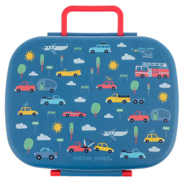 Stephen Joseph Bento Box with Removable Tray - Transportation