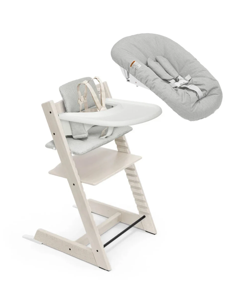 Stokke Tripp Trapp 2 Complete + Newborn Set - Whitewash/Grey