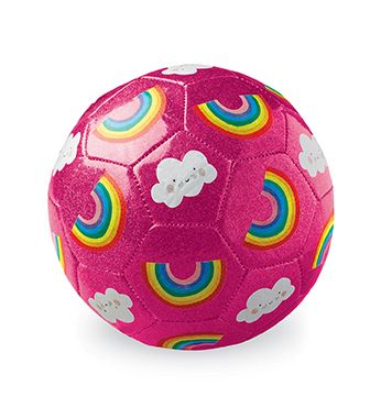 Crocodile Creek Size 2 Glitter Soccer - Rainbow