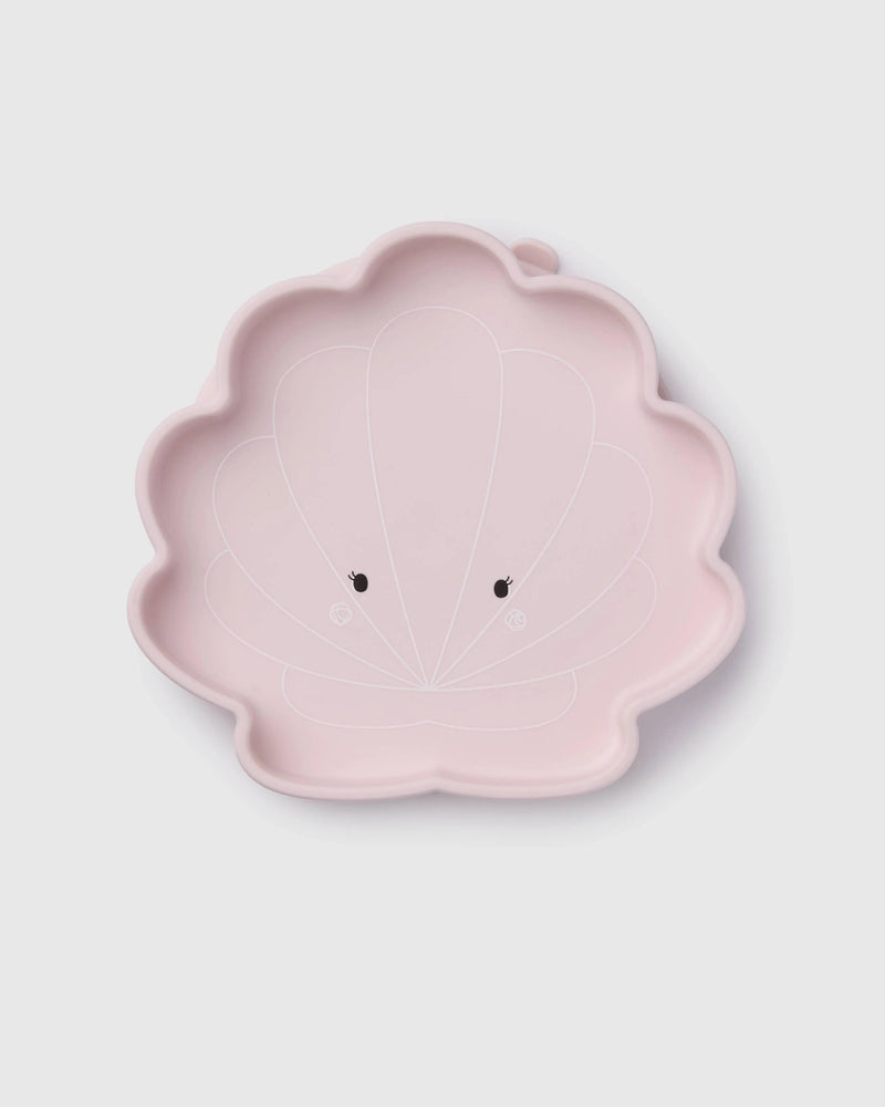 Loulou Lollipop Born to be Wild Silicone Snack Plate - Seashell
