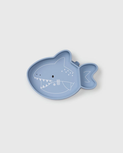 Loulou Lollipop Born to be Wild Silicone Snack Plate - Sharks