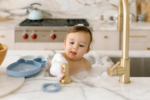 Loulou Lollipop Born to be Wild Silicone Snack Plate - Sharks