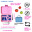 Yumbox Tapas 5 Compartment - Capri Pink w/ Bon Appetite Tray