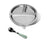Avanchy Stainless Steel Round Divided Plate - Grey