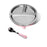 Avanchy Stainless Steel Round Divided Plate - Pink