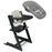 Stokke Tripp Trapp 2 Complete + Newborn Set - Black/Nordic Grey