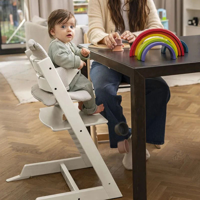 Stokke Tripp Trapp 2 High Chair - White Newborn Grey Set