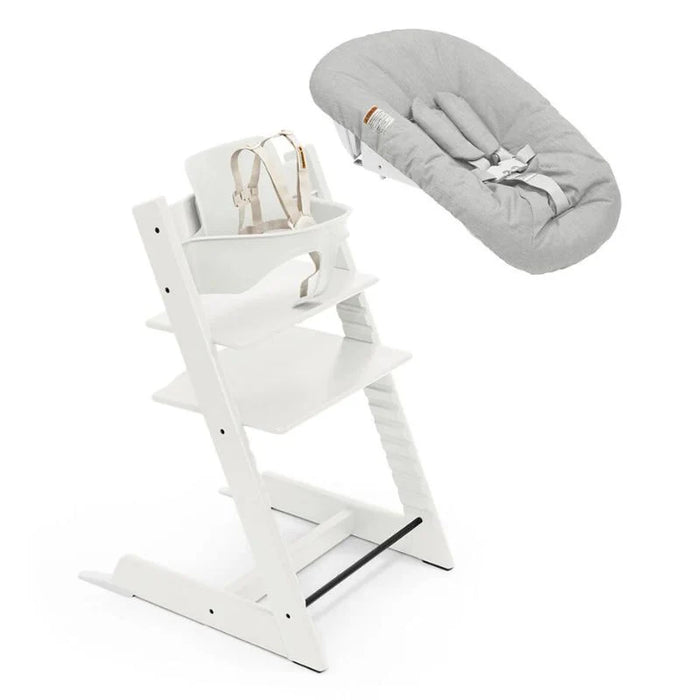 Stokke Tripp Trapp 2 High Chair - White Newborn Grey Set