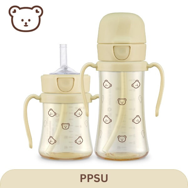 Grosmimi PPSU Straw CUP 300ml - Butter