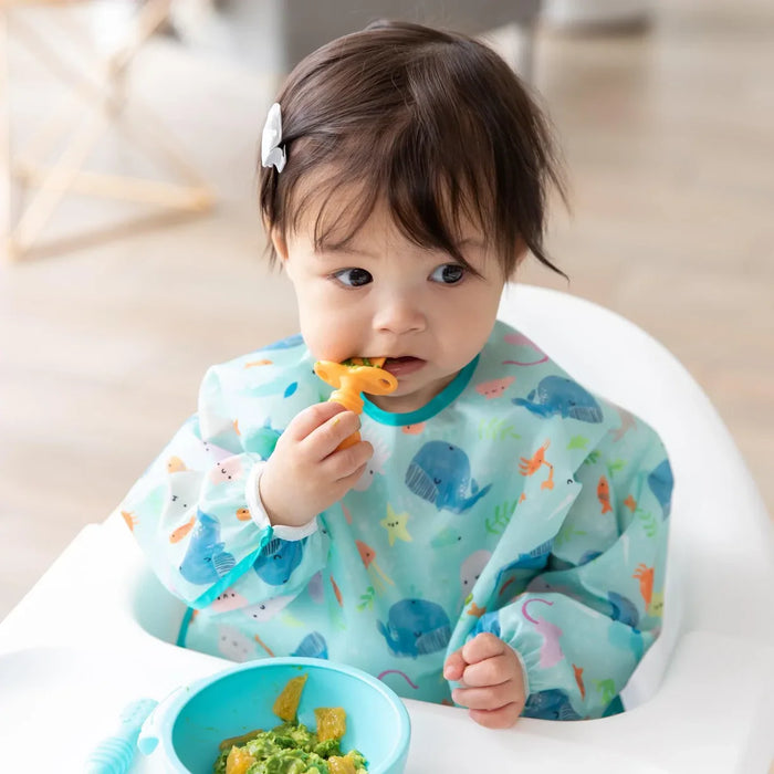 Bumkins Sleeved Bib - Ocean Life