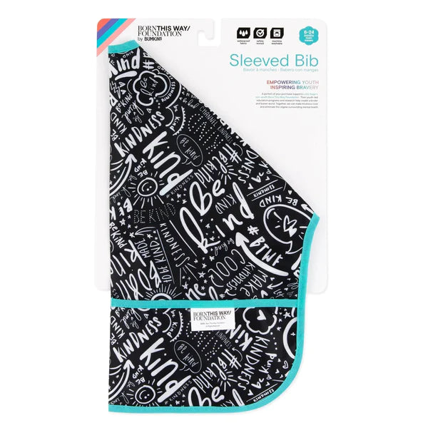 Bumkins Sleeved Bib - Be Kind