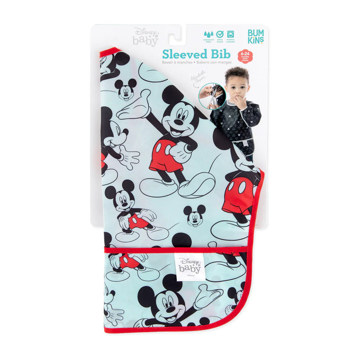 Bumkins Sleeved Bib - Disney Mickey Mouse