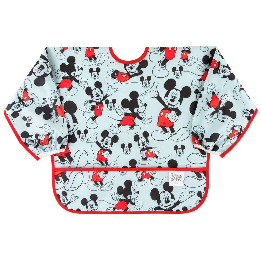 Bumkins Sleeved Bib - Disney Mickey Mouse
