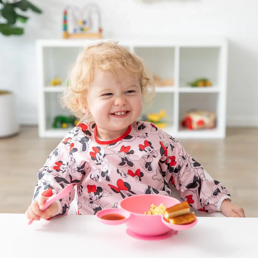 Bumkins Sleeved Bib - Disney Minnie Mouse