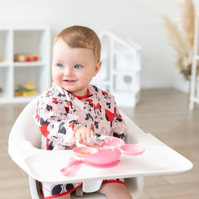 Bumkins Sleeved Bib - Disney Minnie Mouse
