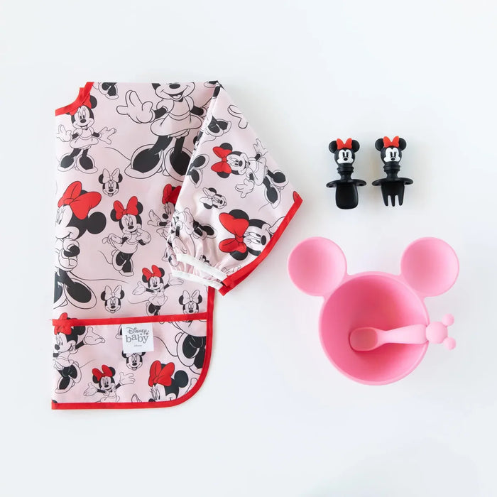 Bumkins Sleeved Bib - Disney Minnie Mouse