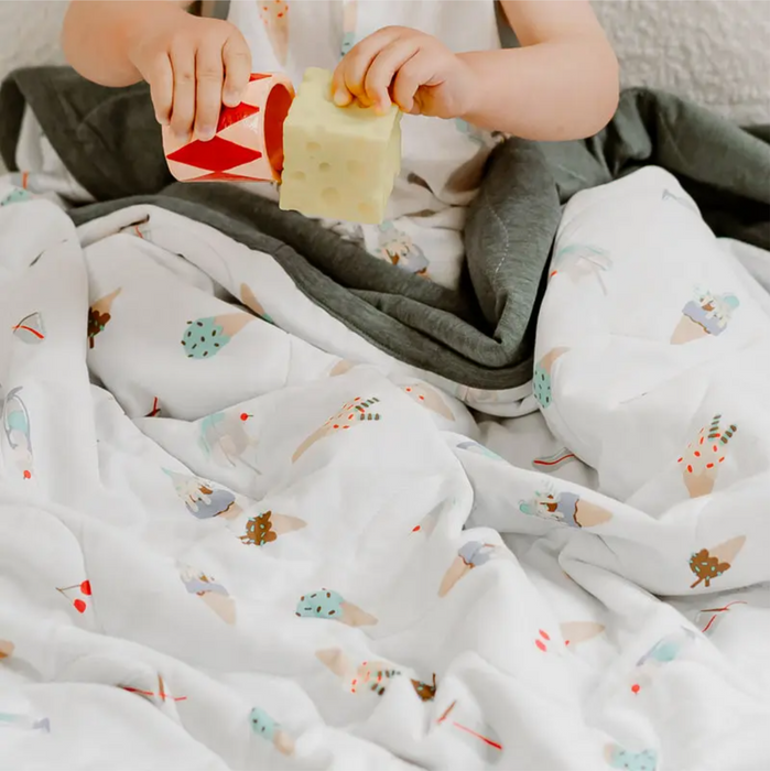Nest Designs Small Cozy Blanket - Ice Cream Summer