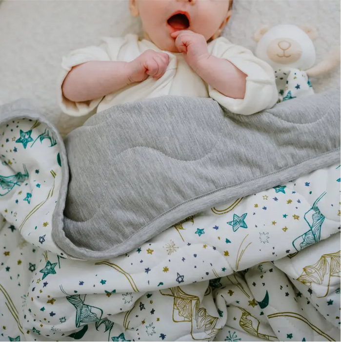 Nest Designs Small Cozy Blanket - Stars White