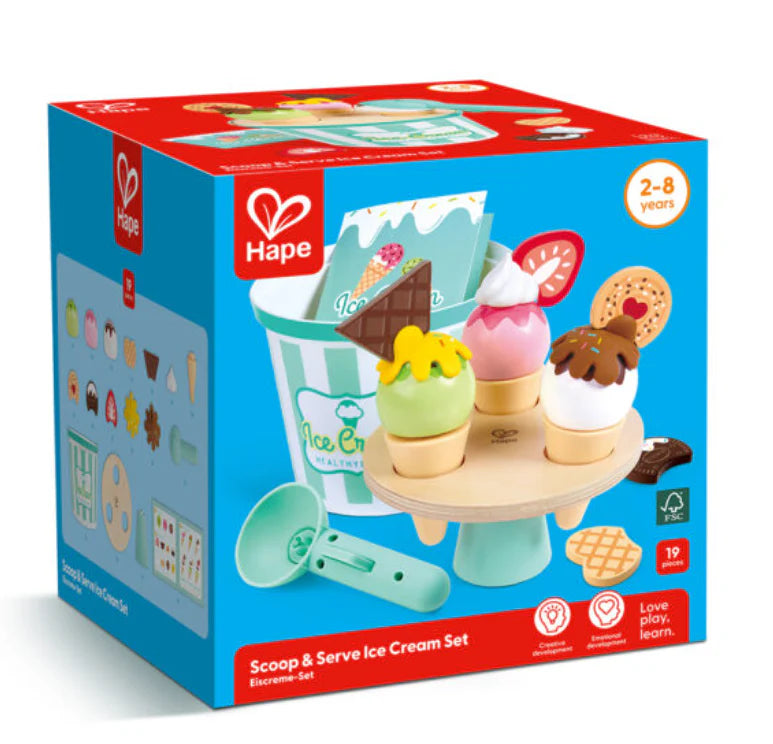 Hape Scoop & Serve Ice Cream Set E3225