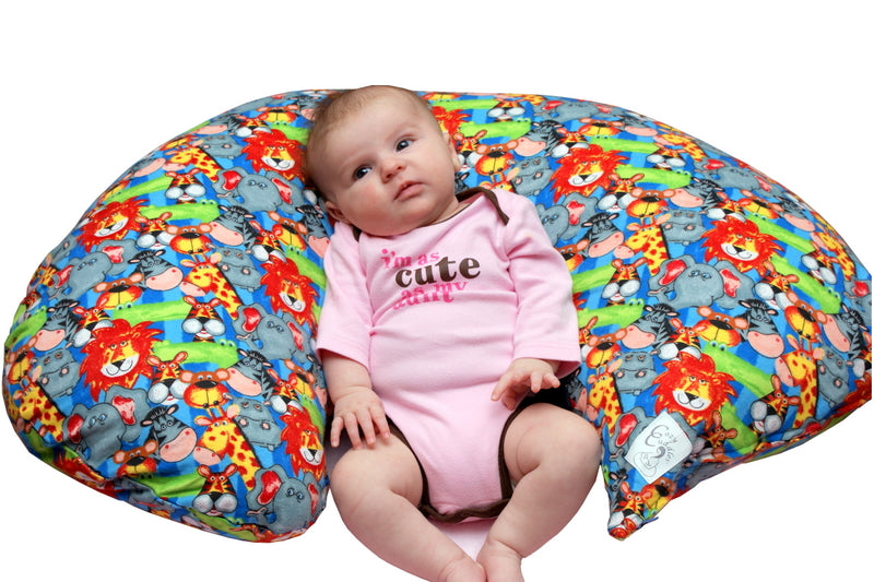 Cozy Cuddles Nursing Pillow Floral Beige